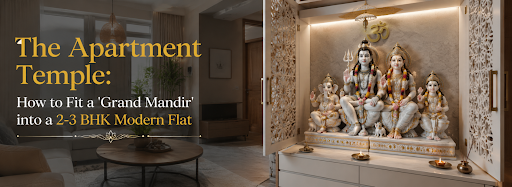 The Apartment Temple: How to Fit a 'Grand Mandir' into a 2-3 BHK Modern Flat
