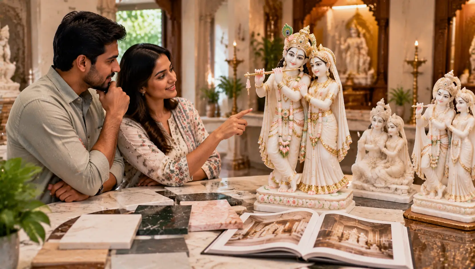 Which Marble Radha Krishna Statue Is Right for Your Temple?