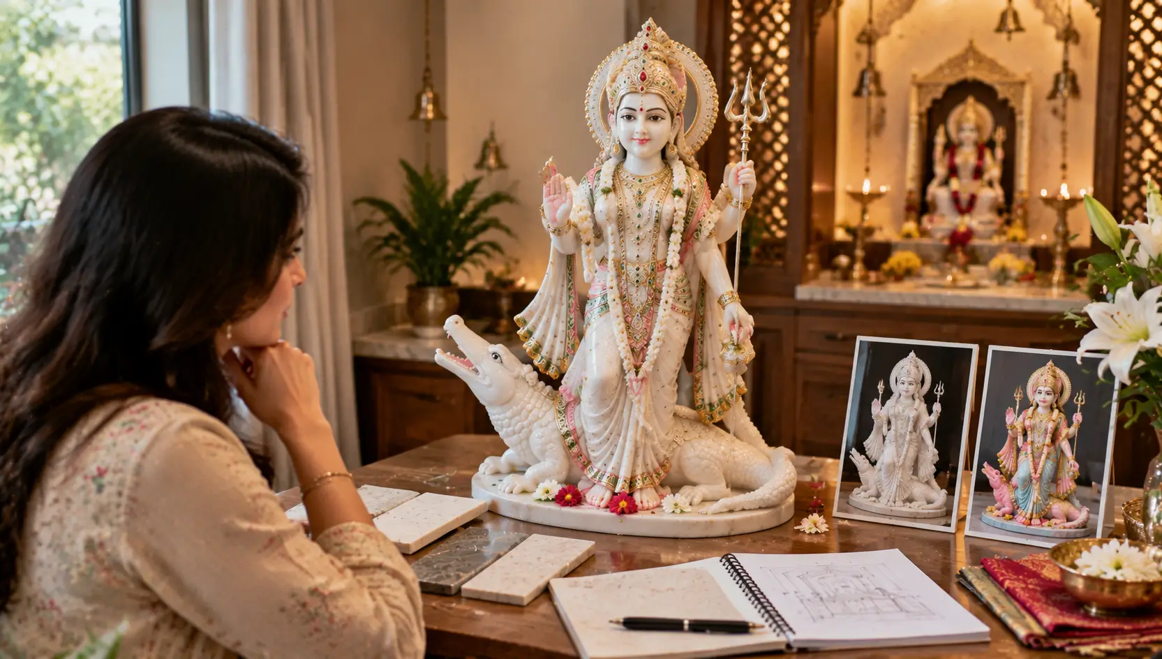 How to Choose the Right Khodiyar Maa Marble Murti for Your Home?