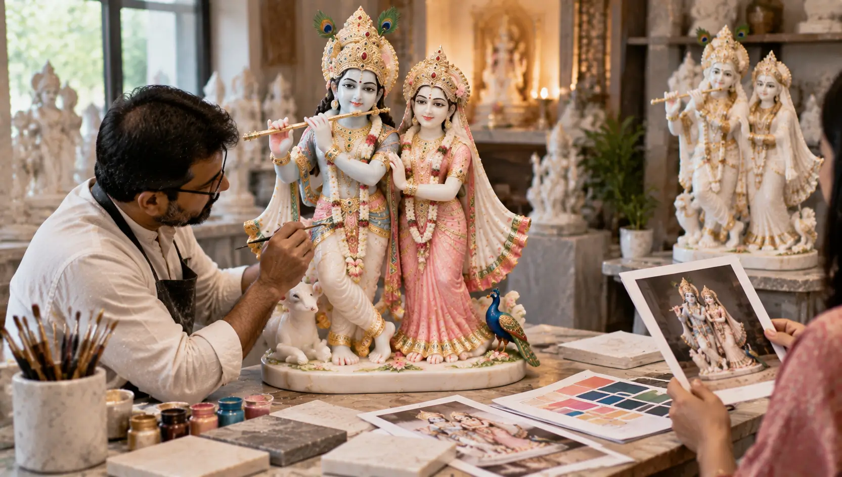 How to Choose a Customized ISKCON Radha Krishna Murti?