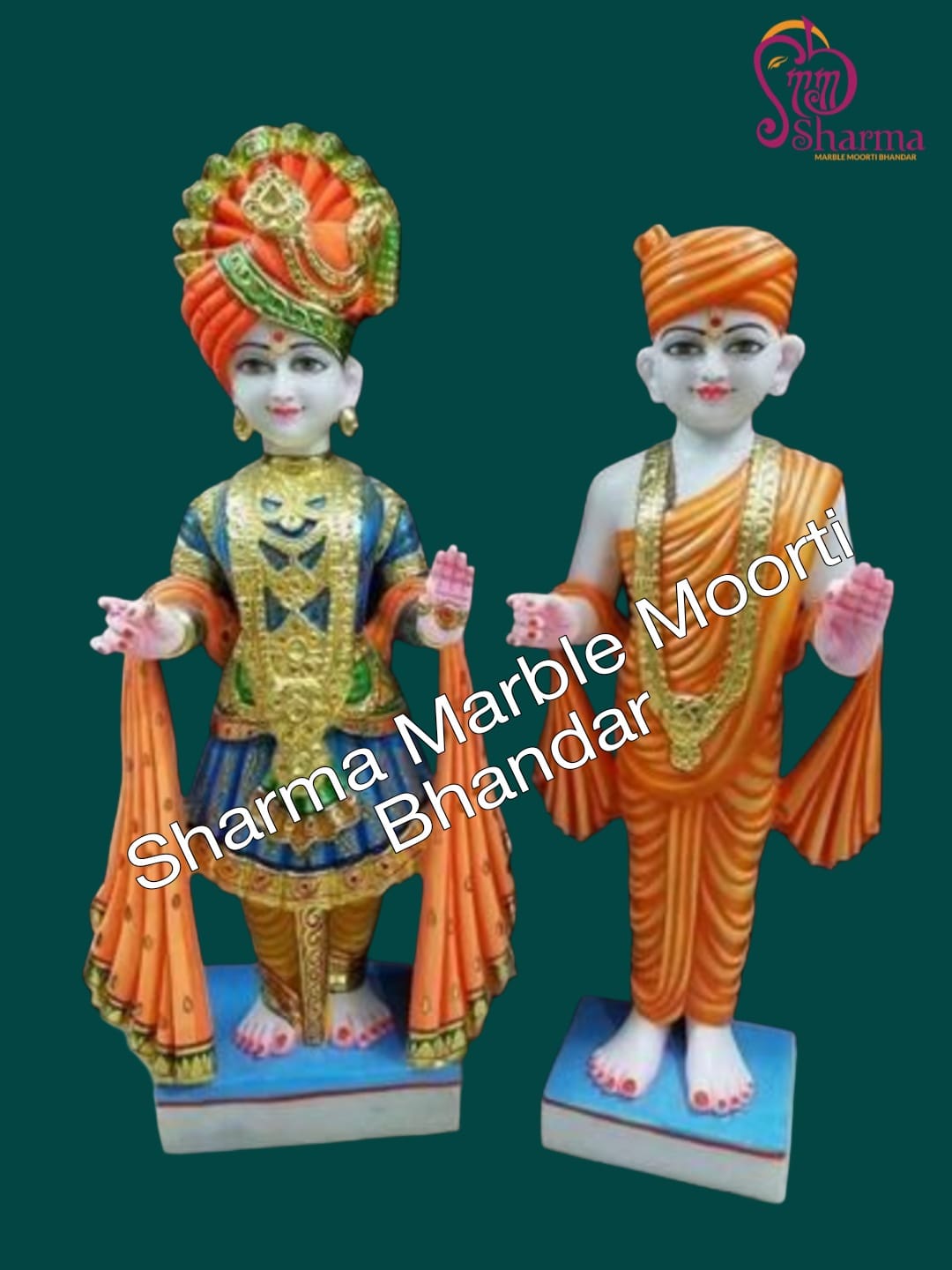 Hand Carved 24 Inch Swami Narayan Statue