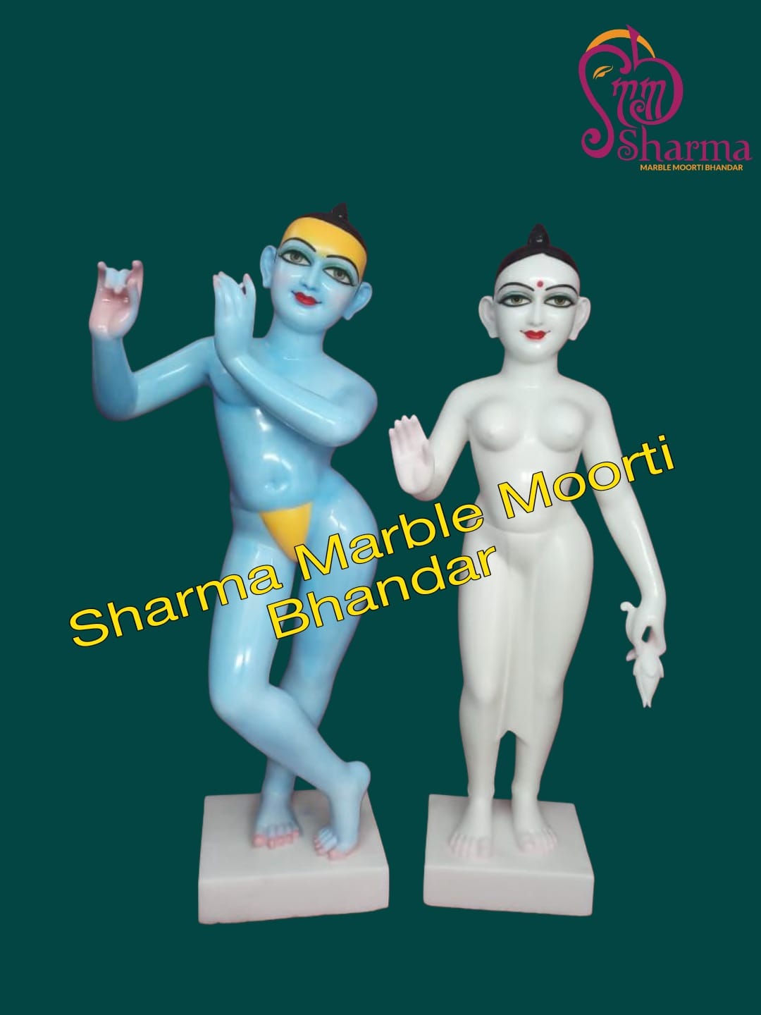 Iskcon Radha Krishna Murti For Homes And Temples Makrana Marble