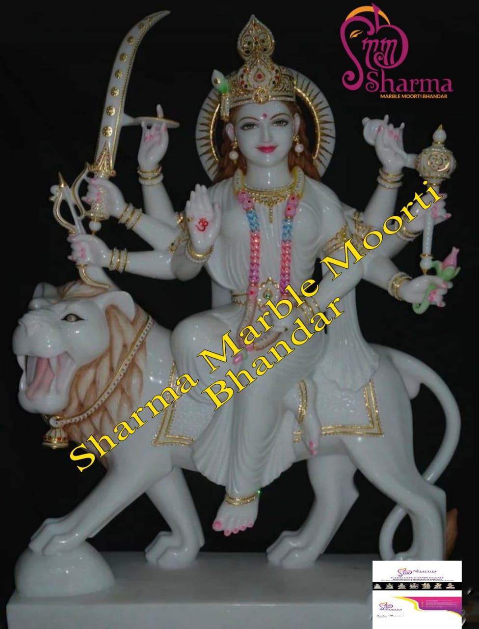 Marble Ambe Maa Murti In Makrana Marble