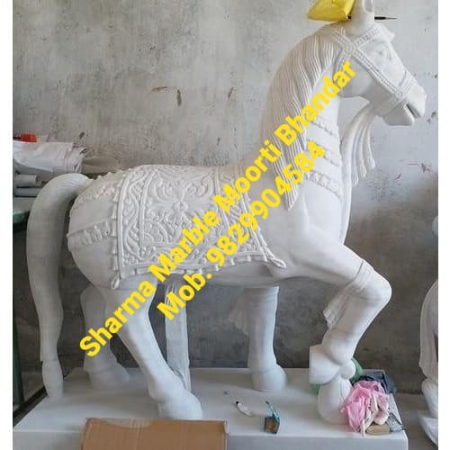 Marble Carving Horse Statue For Decoration