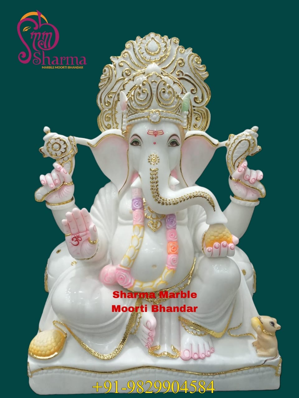 Marble Ganesh Murti For Homes In Small Size
