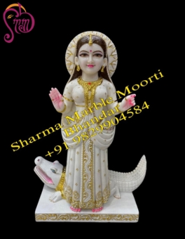 Marble Khodiyar Ma Standing Statue