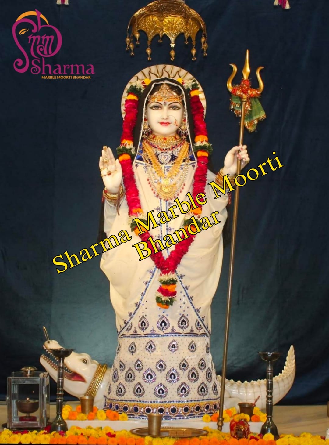 Marble Khodiyar Maa Moorti Made With Makrana Marble