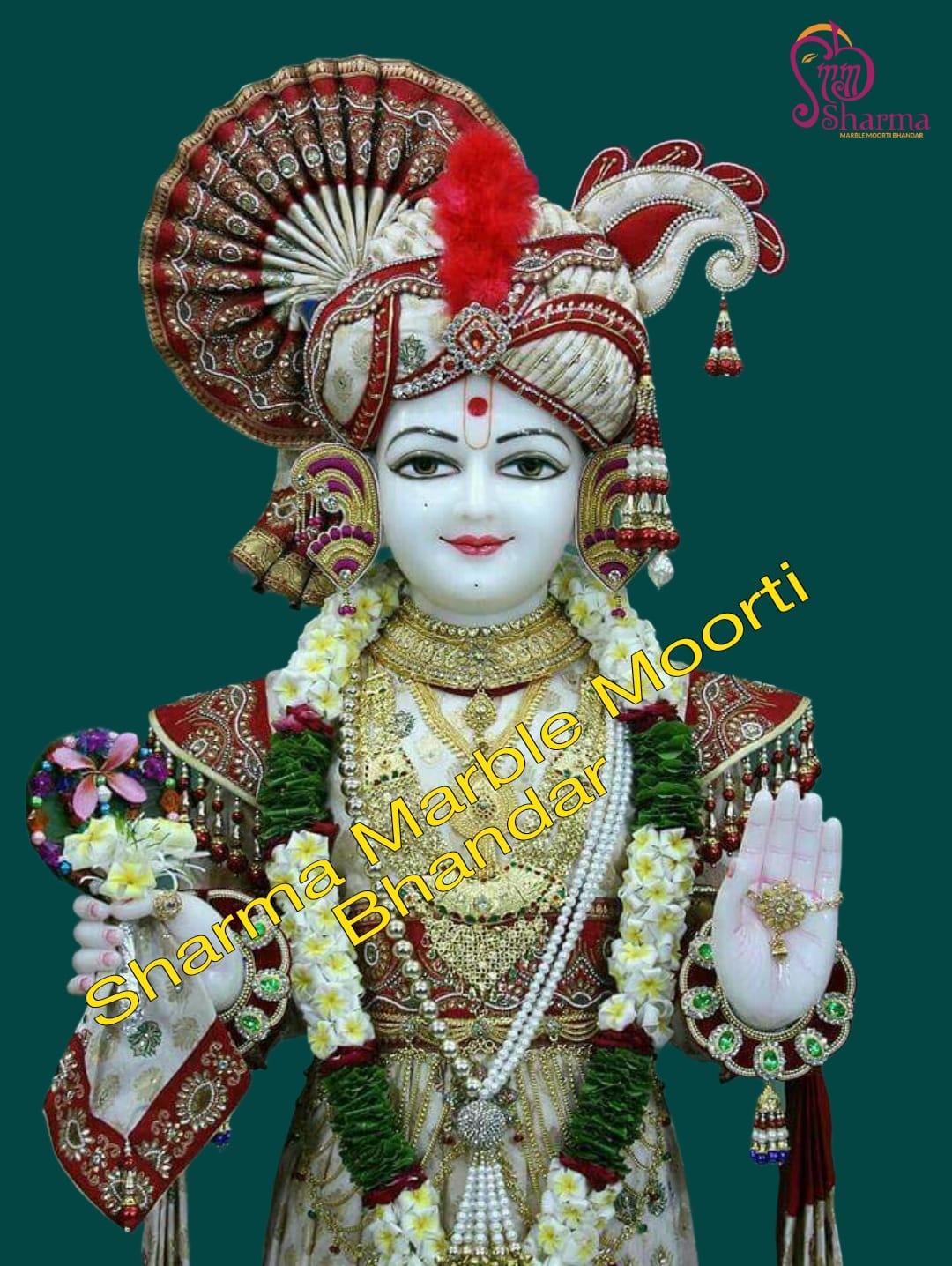 Marble Swami Narayan Statue 2 Feet